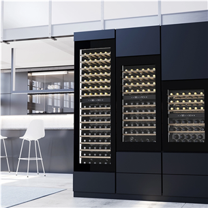 Caso WineDeluxe WD 60, 60 bottles, height 124 cm, black - Built-in wine cooler