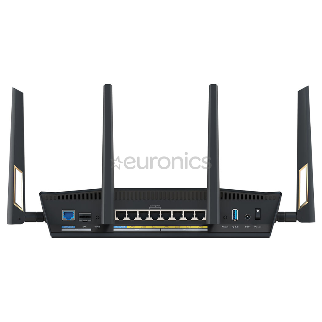 ASUS RT-BE88U WiFi 7, melna - Bezvadu rūteris