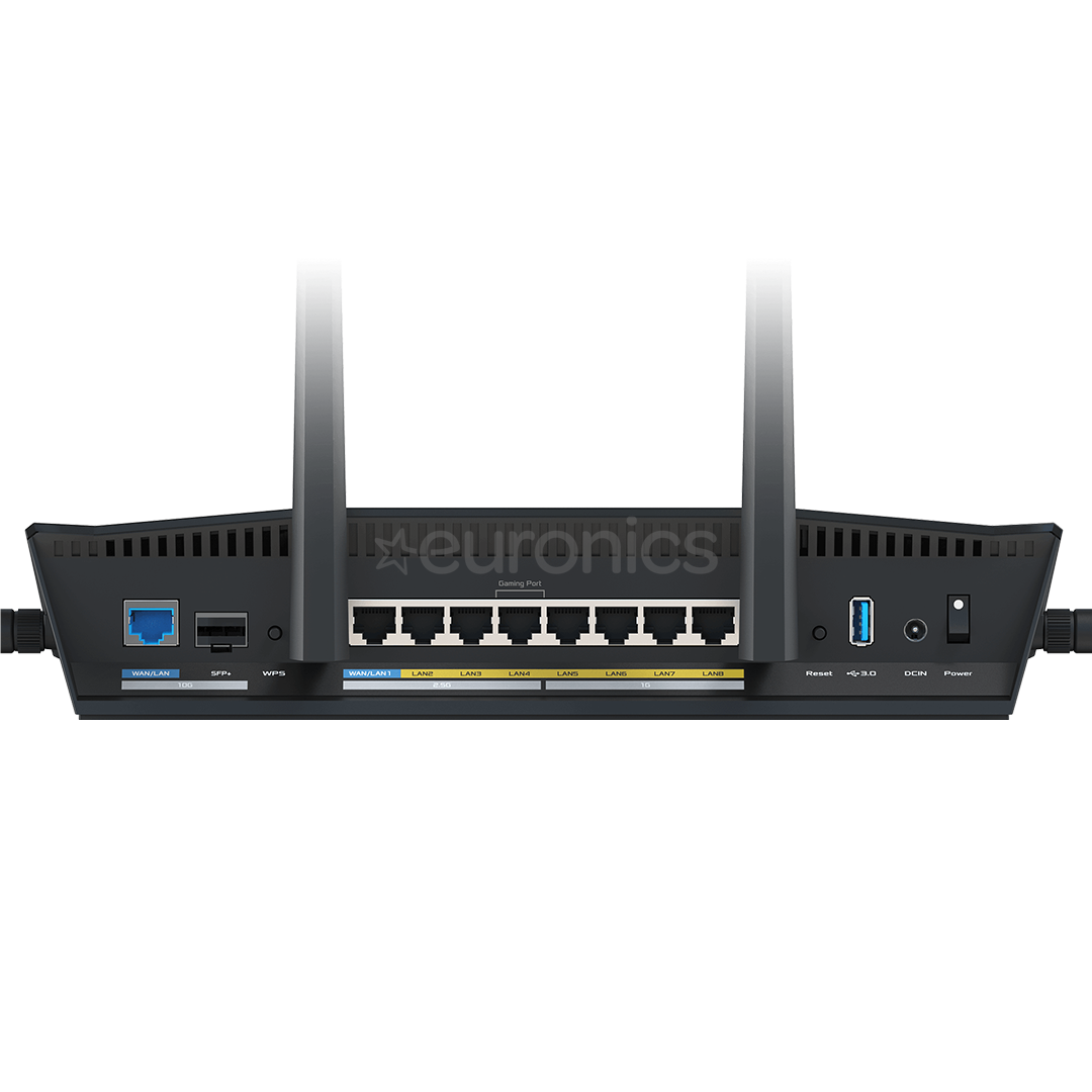 ASUS RT-BE88U WiFi 7, melna - Bezvadu rūteris