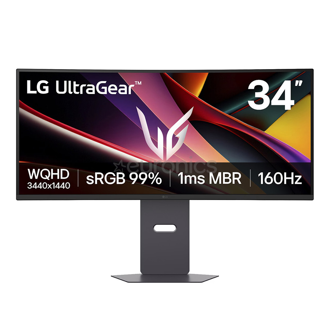 LG UltraGear G600A, 34'', WQHD, VA, 160 Hz, curved, black - Monitor