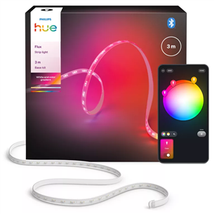 Philips Hue Flux, 4 m, balta - Viedā LED lenta