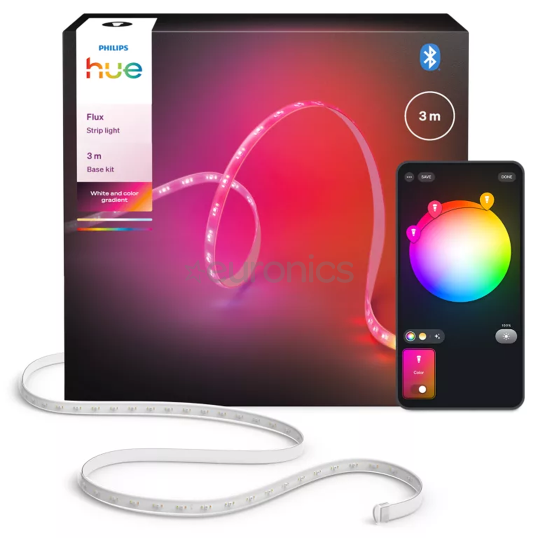 Philips Hue Flux, 4 m, balta - Viedā LED lenta