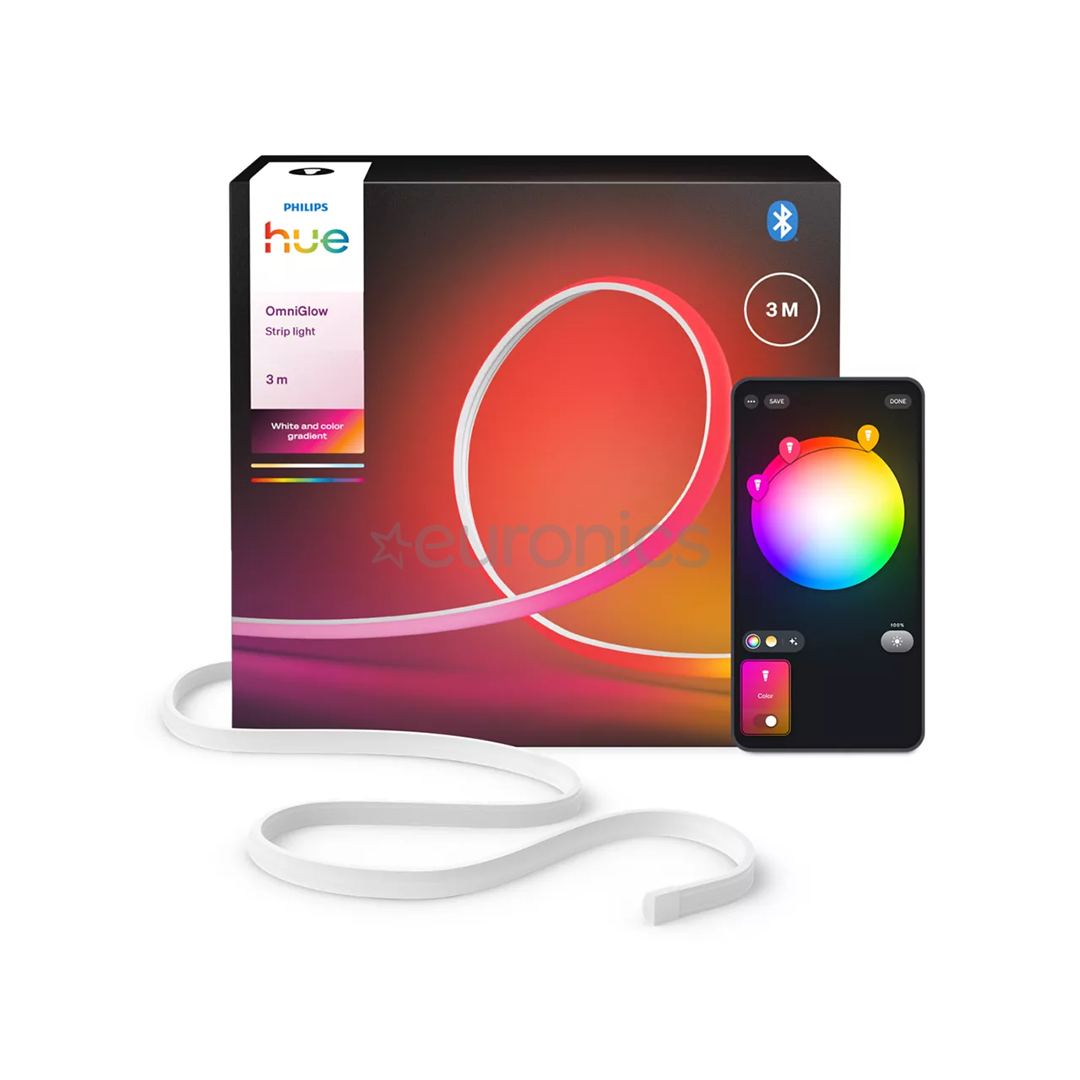Philips Hue OmniGlow Lightstrip, 3m, balta - Viedā LED lenta