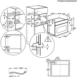 Electrolux 800 Series MealAssist Combiquick®, функция микроволн, 44 л, черный - Интегрируемый компактный духовой шкаф