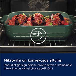 Electrolux 800 Series MealAssist Combiquick®, функция микроволн, 44 л, черный - Интегрируемый компактный духовой шкаф