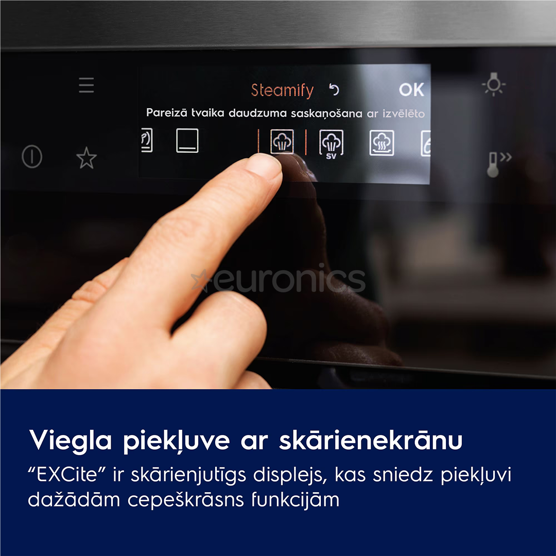 Electrolux 800 Series MealAssist Combiquick®, функция микроволн, 44 л, черный - Интегрируемый компактный духовой шкаф