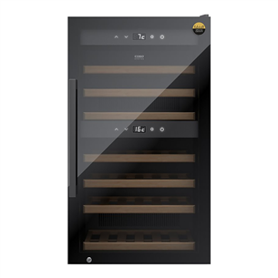 Caso WineExclusive 66 Smart, 66 pudeles, augstums 100 cm, melna - Vīna skapis