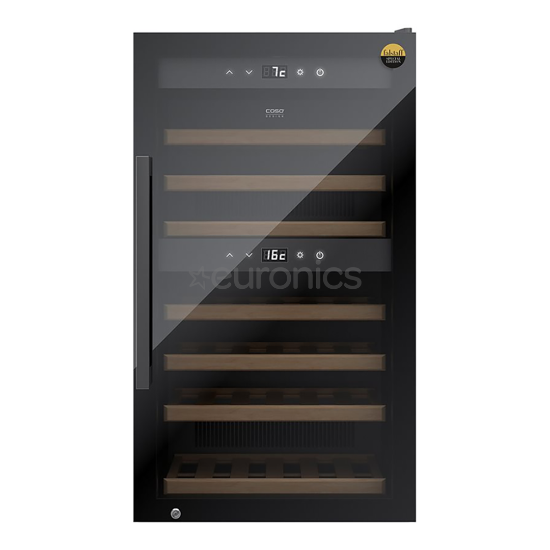 Caso WineExclusive 66 Smart, 66 pudeles, augstums 100 cm, melna - Vīna skapis
