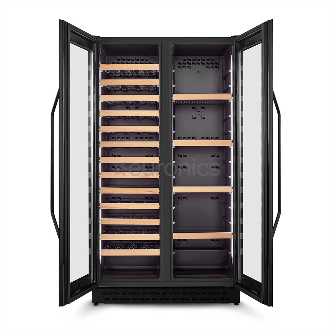 Caso WineChef Duo 122, 122 бутылки, высота 176 см, черный - Винный шкаф