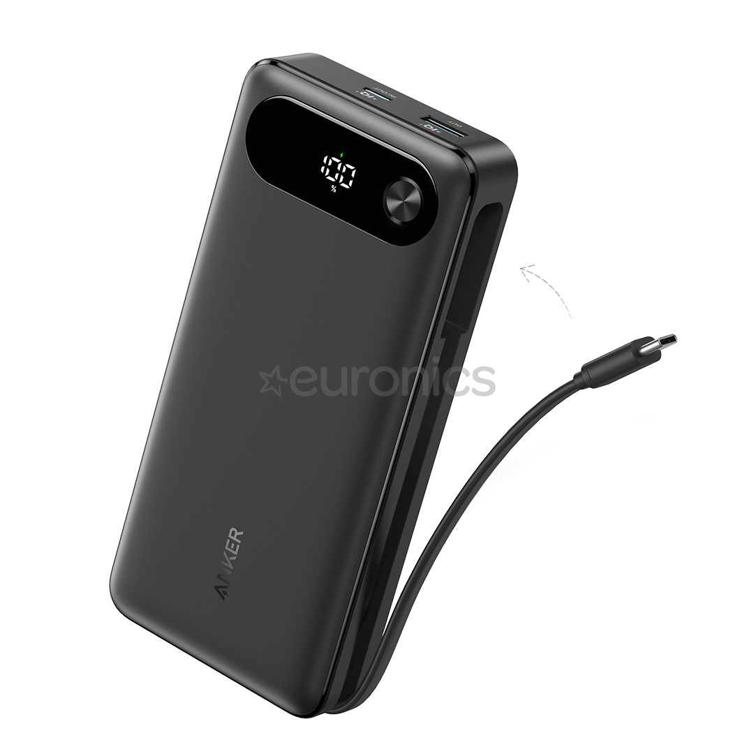 Anker Power Bank, 87 W, 20000 mAh, melna - Portatīvais barošanas avots