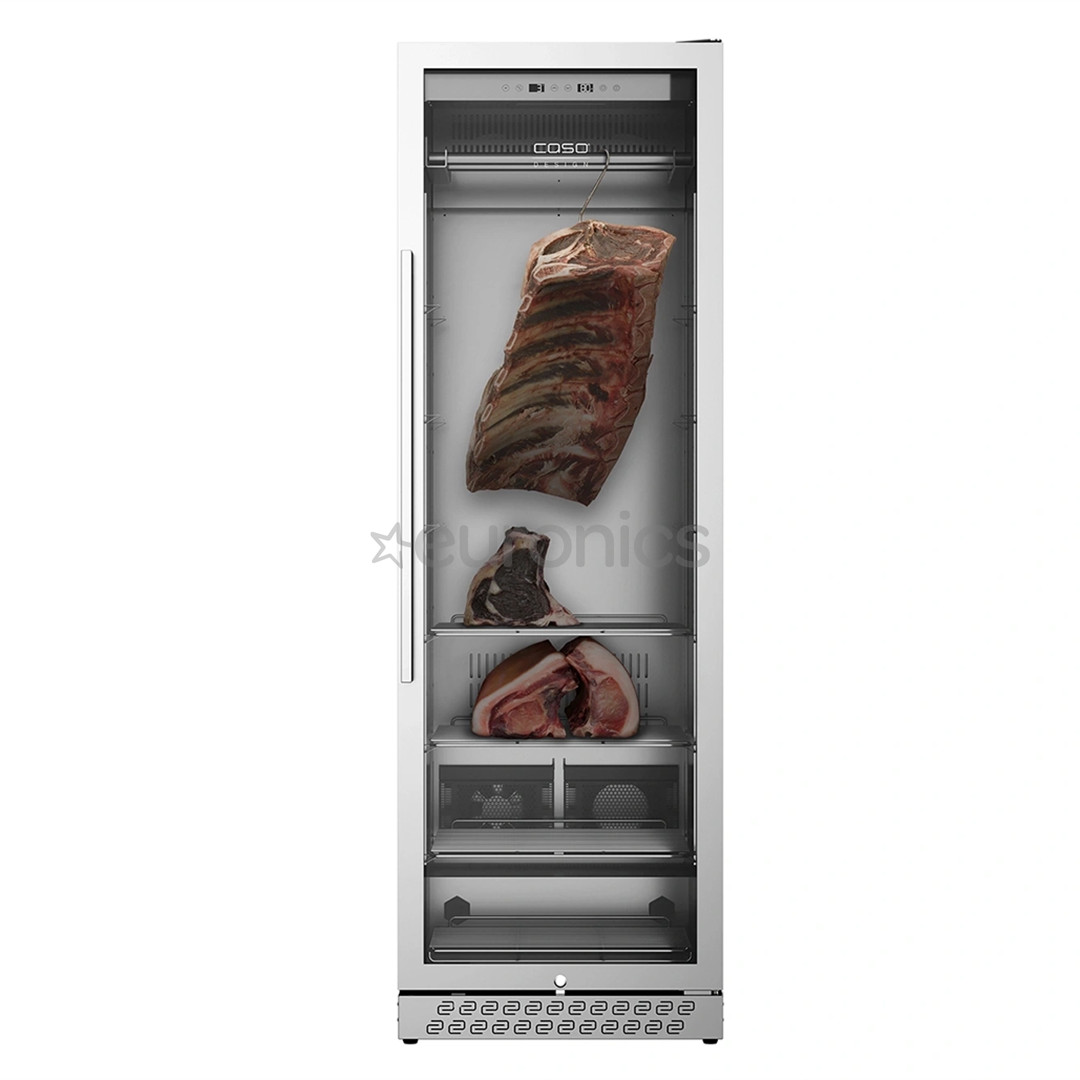 Caso DryAged Master 380 Pro, 380 L, height 186 cm, black/stainless steel - Maturing cabinet