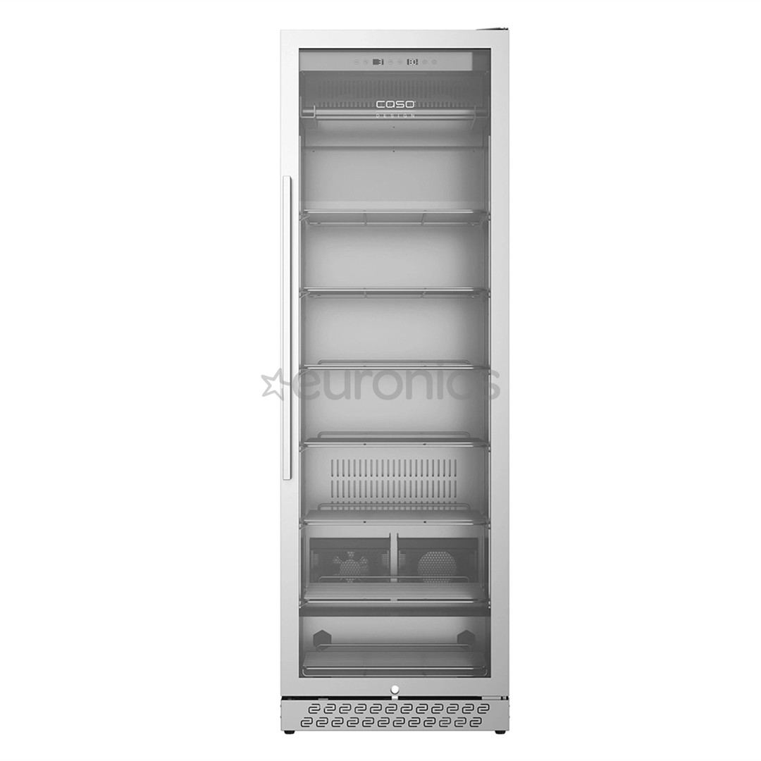 Caso DryAged Master 380 Pro, 380 L, height 186 cm, black/stainless steel - Maturing cabinet