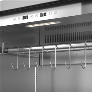 Caso DryAged Master 380 Pro, 380 L, height 186 cm, black/stainless steel - Maturing cabinet