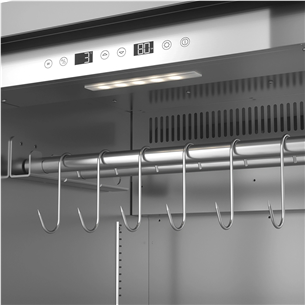 Caso DryAged Master 380 Pro, 380 л, высота 186 см, черный/нерж. сталь - Шкаф для выдержки