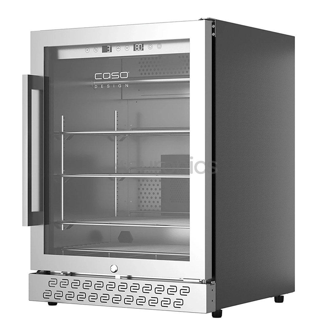 Caso DryAged Master 125, 125 л, высота 83 см, черный/нерж. сталь - Шкаф для выдержки