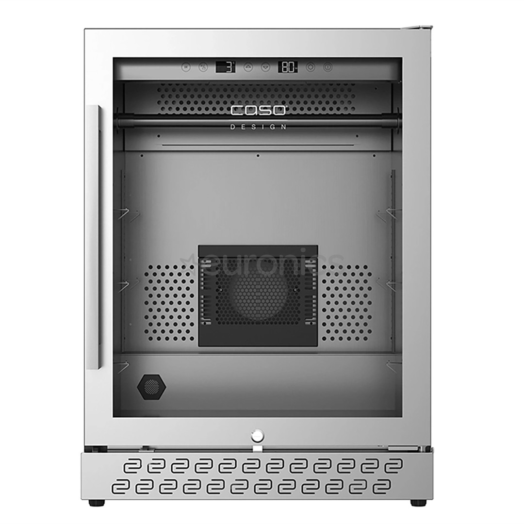 Caso DryAged Master 125, 125 L, height 83 cm, black/stainless steel - Maturing cabinet