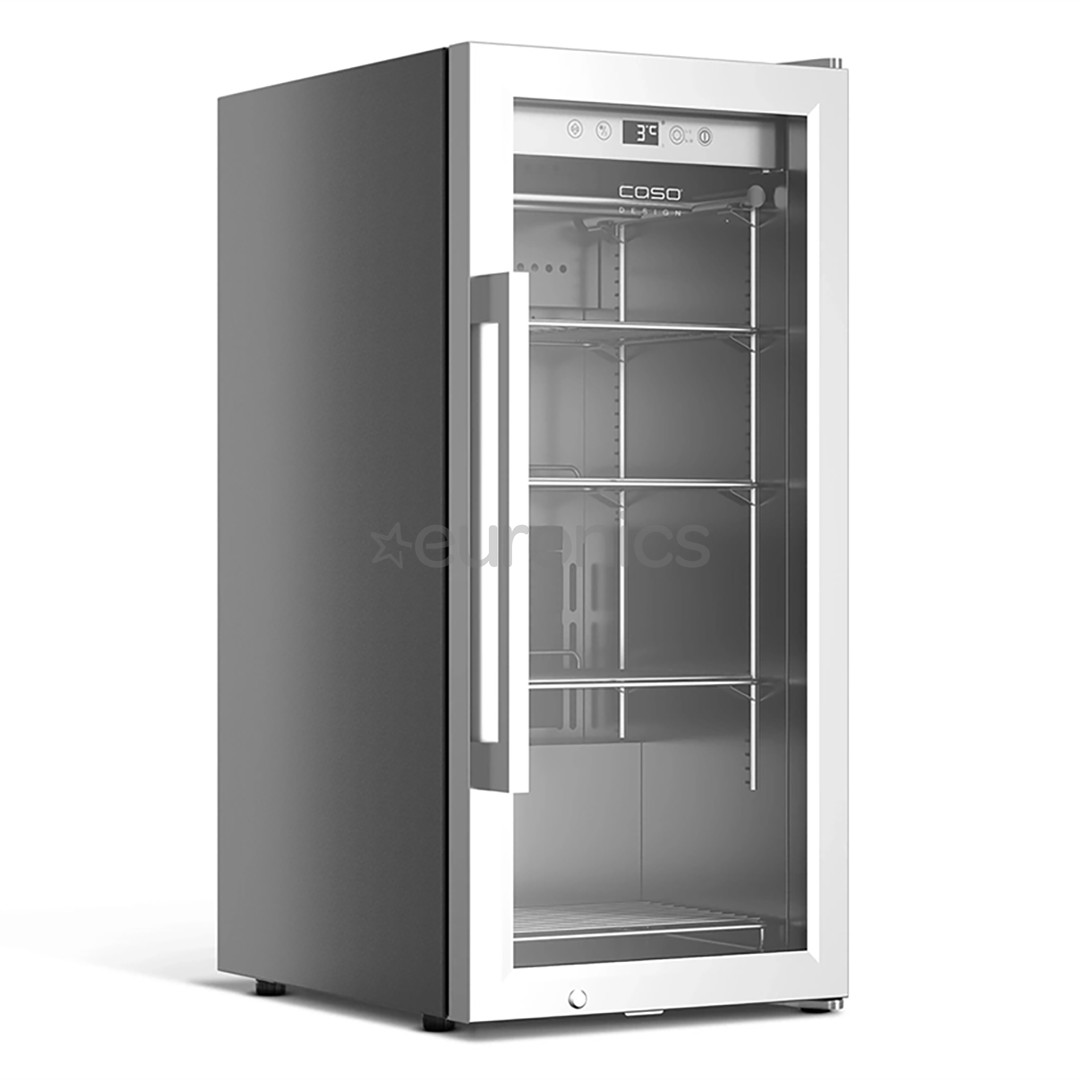 Caso DryAged Master 63, 63 L, height 88 cm, black/stainless steel - Maturing cabinet