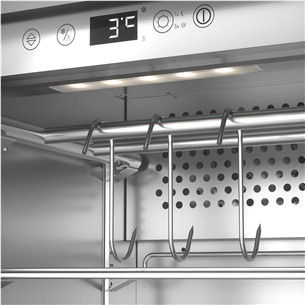 Caso DryAged Master 63, 63 L, height 88 cm, black/stainless steel - Maturing cabinet