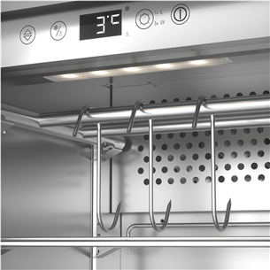 Caso DryAged Master 63, 63 л, высота 88 см, черный/нерж. сталь - Шкаф для выдержки