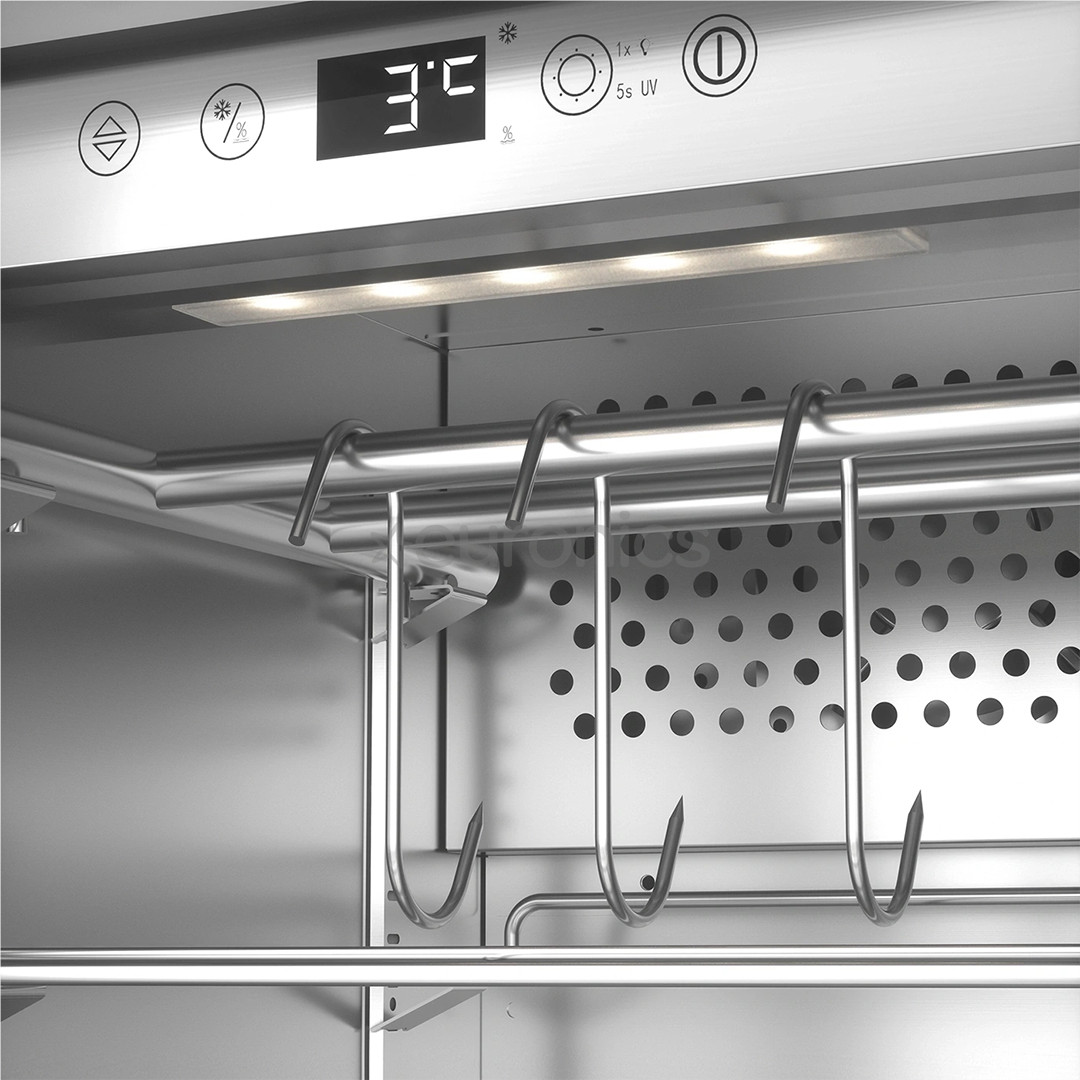 Caso DryAged Master 63, 63 L, height 88 cm, black/stainless steel - Maturing cabinet