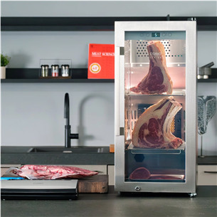 Caso DryAged Master 63, 63 L, height 88 cm, black/stainless steel - Maturing cabinet