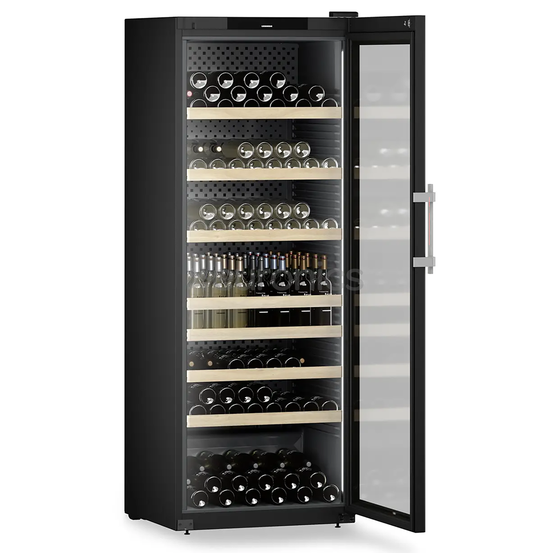 Liebherr Perfection, 284 pudeles, augstums 205 cm, melna - Vīna skapis