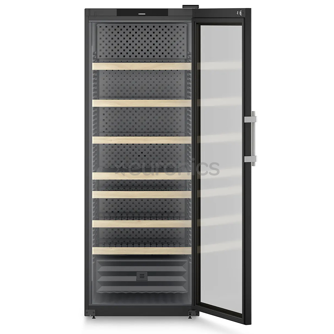 Liebherr Perfection, 284 бутылки, высота 205 см, черный - Винный шкаф