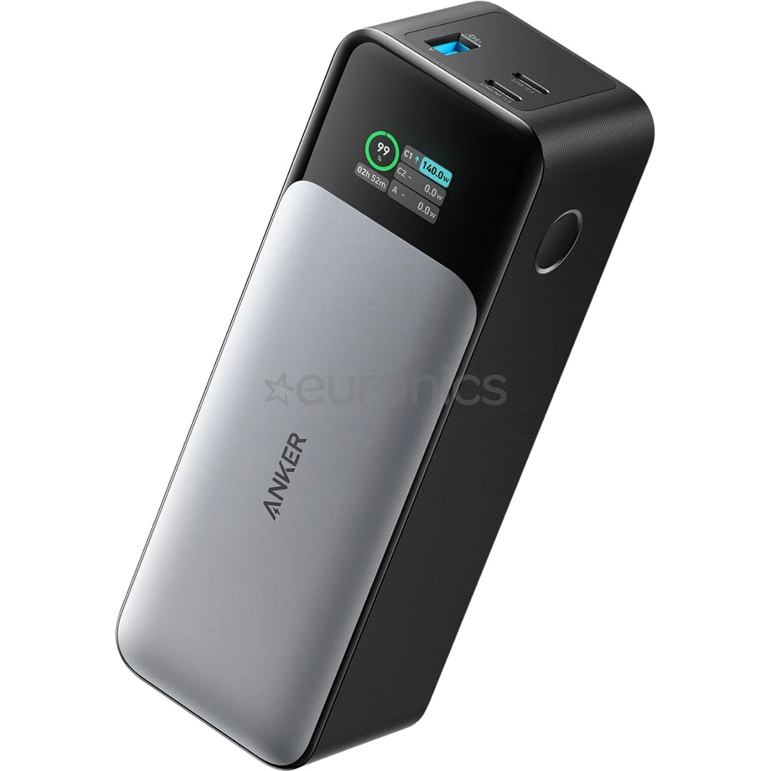 Anker 737 Power Bank, 140 W, 24000 mAh, melna - Portatīvais barošanas avots