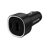 Canyon OnDrive 48, USB-A, USB-C, 48 W, black - Car charger