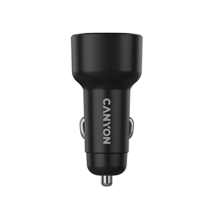 Canyon OnDrive 48, USB-A, USB-C, 48 W, black - Car charger