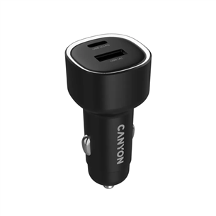 Canyon OnDrive 85, USB-A, USB-C, 83 W, black - Car charger