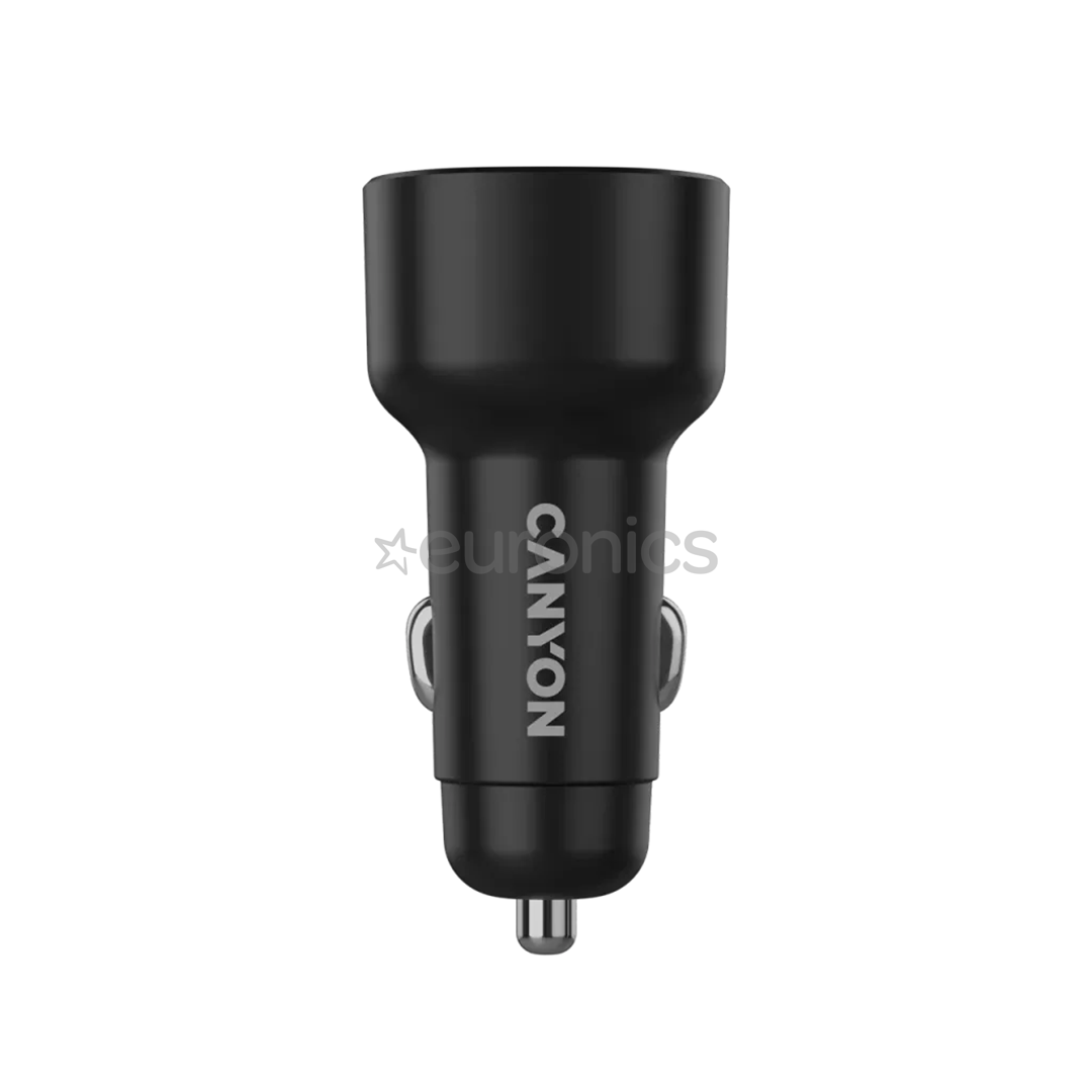 Canyon OnDrive 85, USB-A, USB-C, 83 W, black - Car charger