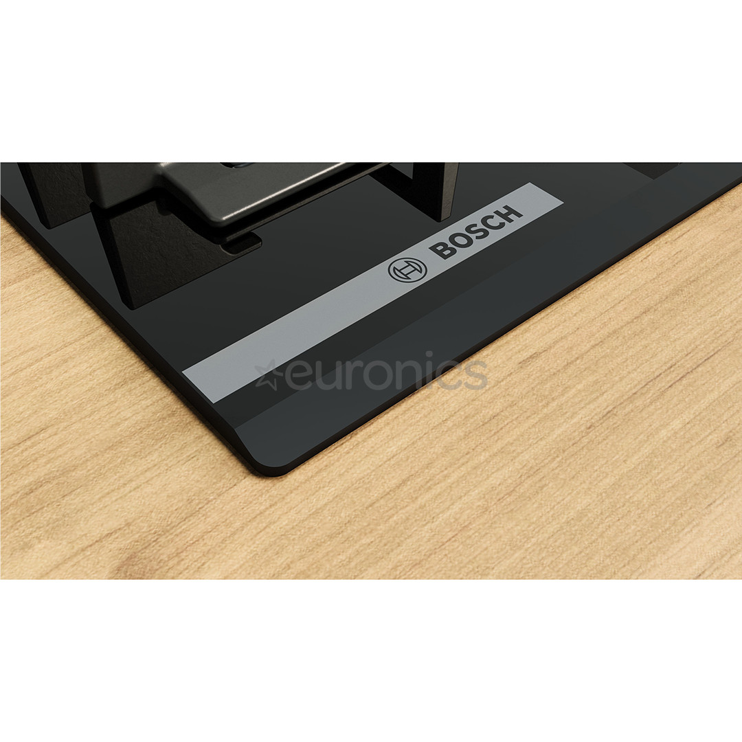 Bosch, Series 8, platums 59 cm, melna - Iebūvējama gāzes plīts virsma