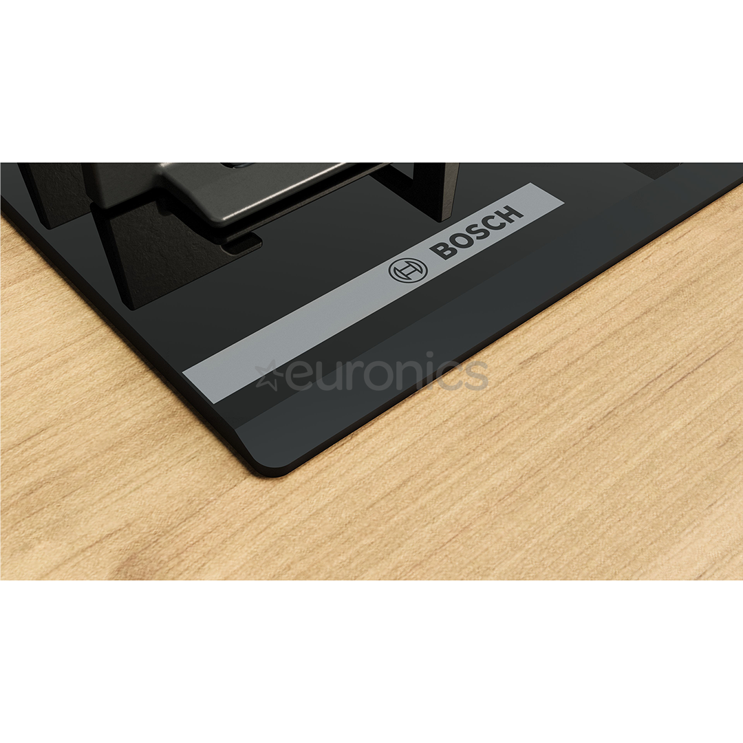 Bosch, Series 8, platums 59 cm, melna - Iebūvējama gāzes plīts virsma