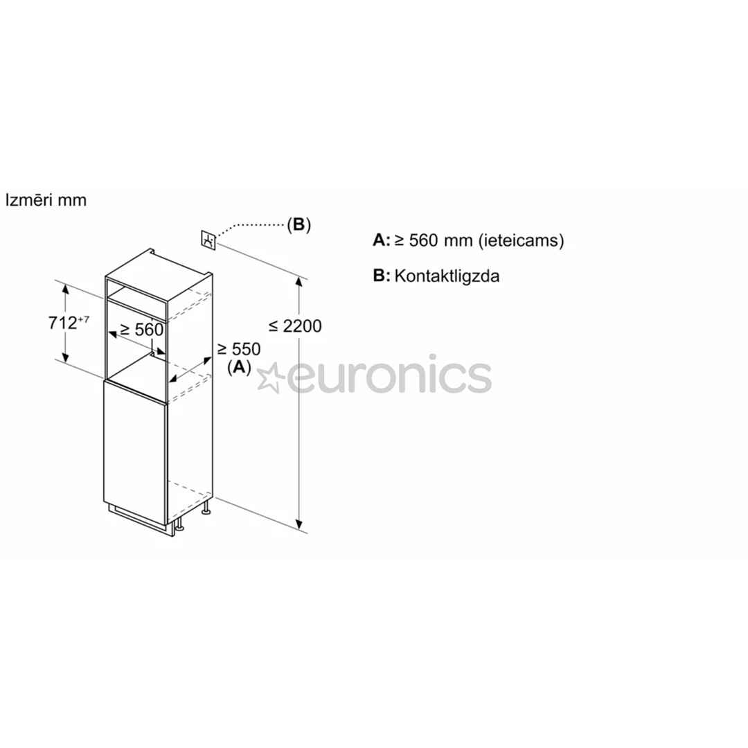 Bosch, 72 L, height 72 cm - Built-in Freezer