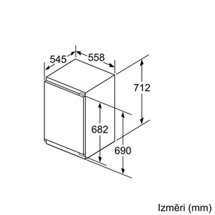 Bosch, 72 L, height 72 cm - Built-in Freezer