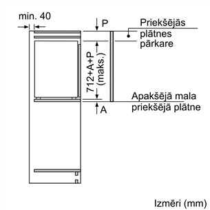 Bosch, 72 L, height 72 cm - Built-in Freezer