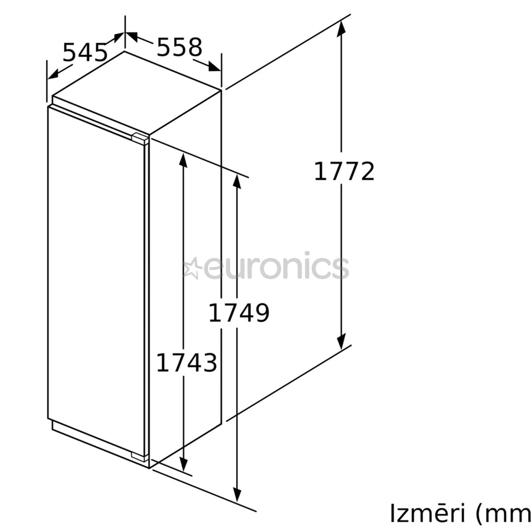 Bosch Serie 6, 319 L, height 178 cm - Built-in Cooler
