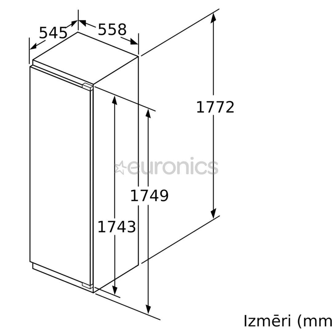 Bosch Serie 6, 319 л - Интегрируемый холодильный шкаф