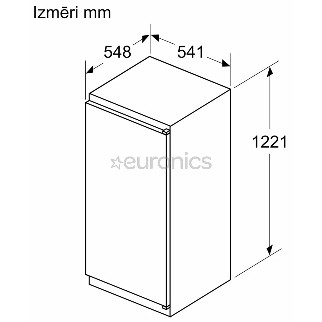 Bosch Serie 2, 204 L, height 123 cm - Built-in Cooler