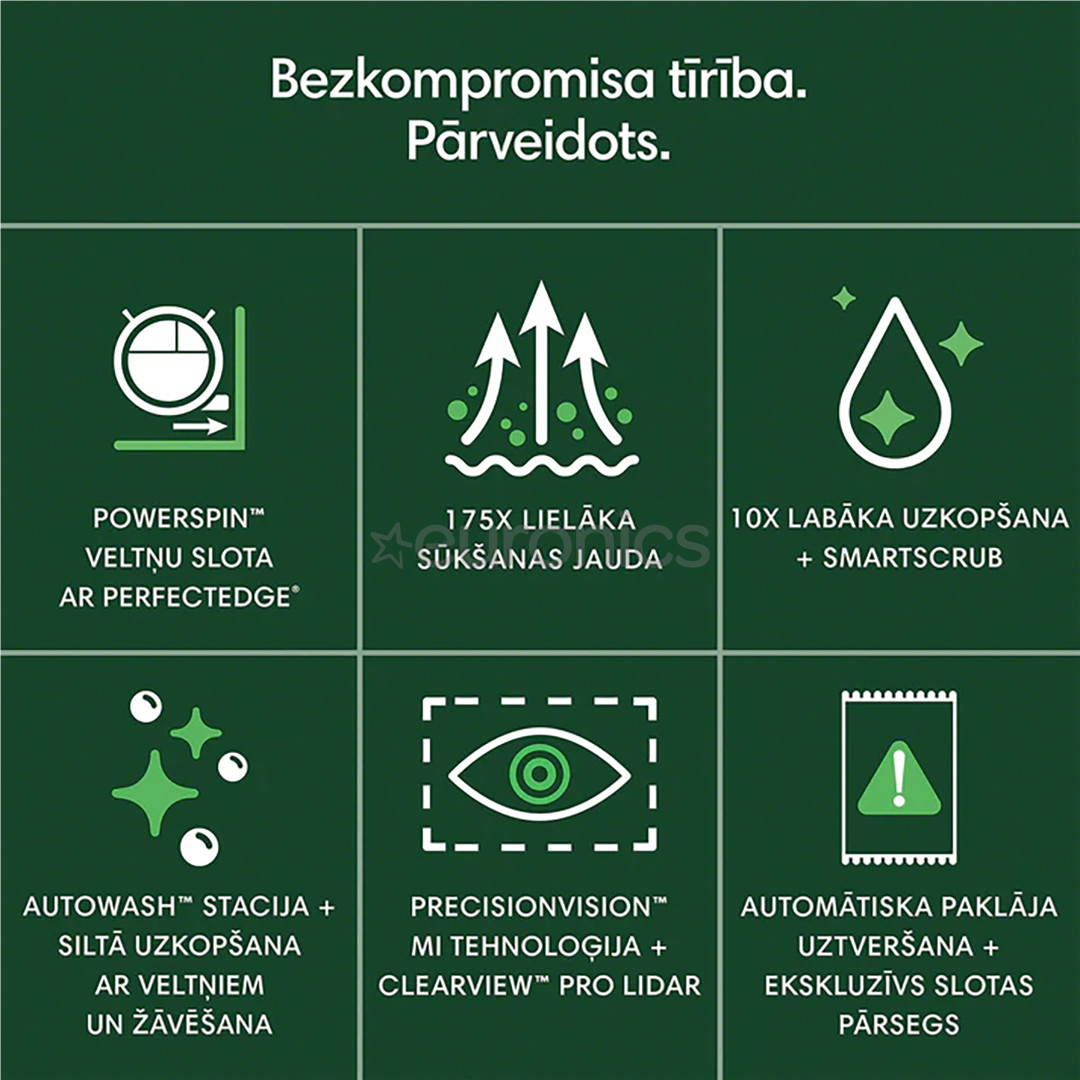 iRobot Roomba® Max 705 Combo, Wet & Dry, melna - Robots putekļu sūcējs