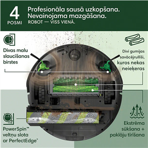 iRobot Roomba® Max 705 Combo, Wet & Dry, melna - Robots putekļu sūcējs