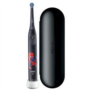Braun Oral-B iO Kids, Marvel Spiderman, black - Electric Toothbrush + travel case
