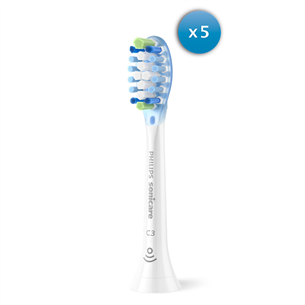 Philips Sonicare Premium Plaque Defence, 5 gab., balta - Uzgaļi elektriskajai zobu birstei HX9045/87