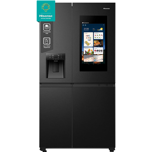 Hisense, NoFrost, 614 л, высота 179 см, черный - SBS-холодильник RS9P628GPFE