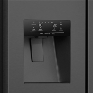 Hisense, NoFrost, 614 L, height 179 cm, black - SBS Refrigerator