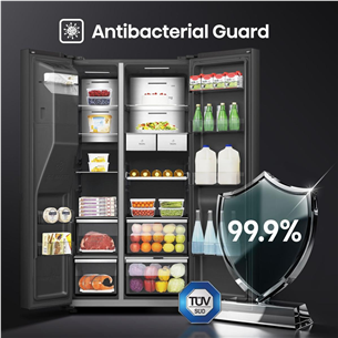 Hisense, NoFrost, 614 L, height 179 cm, black - SBS Refrigerator