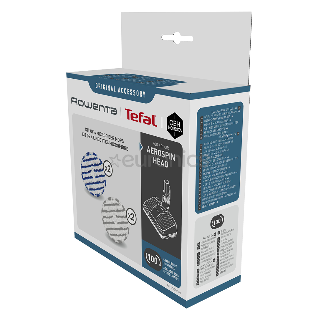 Tefal, X-Force Flex, 4 gab. - Tīrīšanas lupatiņas bezvadu putekļu sūcējam