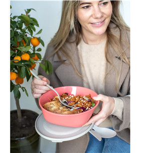 Koziol CONNECT BOX 1.3 L, coral - Box with lid