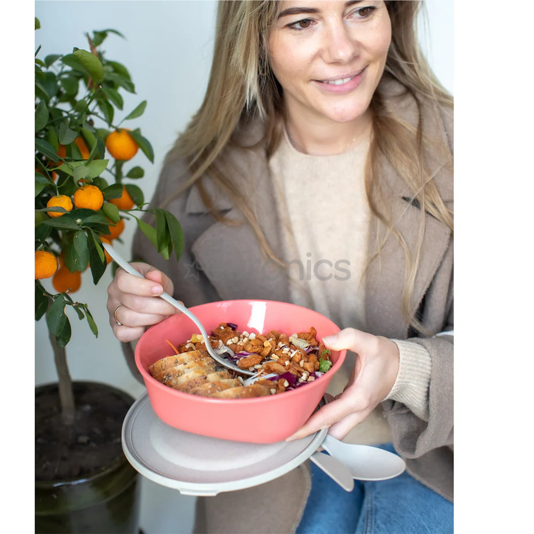 Koziol CONNECT BOX 1.3 L, coral - Box with lid